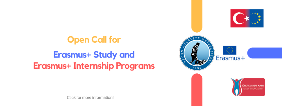 Erasmus+ Study and Internship Application Announcements